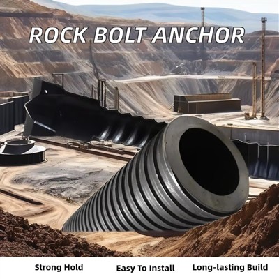 R32 self-drilling anchor bolt installation in tunnel forepoling R32 self-drilling anchor bolt installation in tunnel forepoling